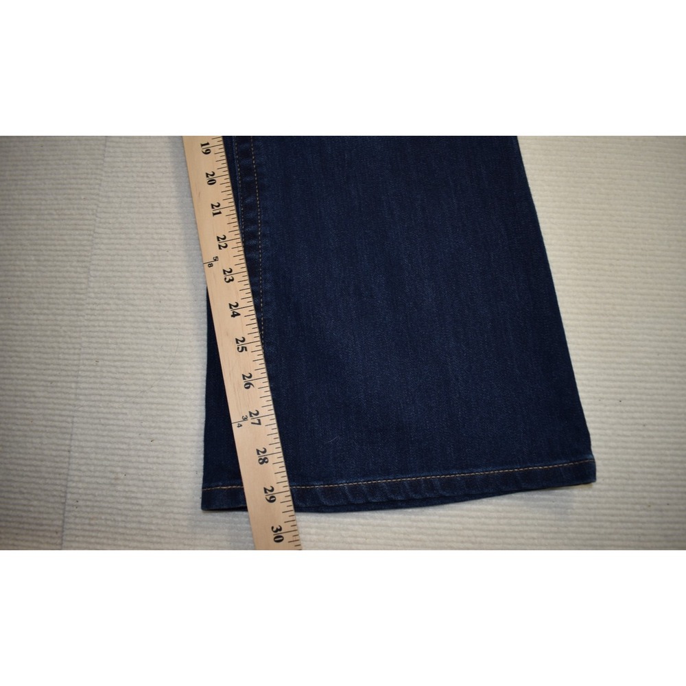 Maurices Jeans Womens 18W Short Blue Bootcut Stretch Embroidered Pockets Denim - Picture 7 of 9